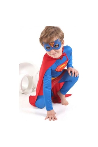 Superman Kostümü Basic Kostüm Çok Renkli