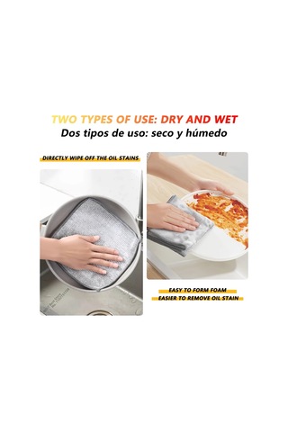 Sihirli Temizlik Bezi Çok Amaçlı Tel Mucize Temizlik Bezi Diğer