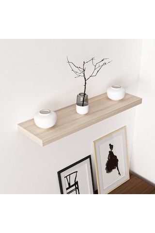 Minar Gizli Tutuculu Duvar Rafı 80 Cm - Sonomo