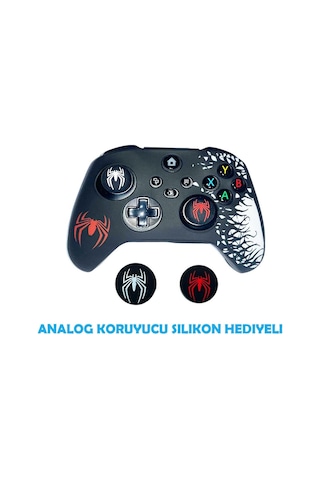 Xbox Series S/series X Spider-man Koruyucu Silikon Kılıf + Analog Silikon Koruyucu