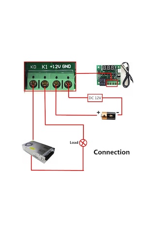 W1209 Termostat Dijital Röleli Sıcaklık Kontrol Kartı