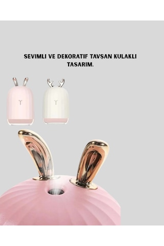 Beyaz Renk Ultrasonik Hava Nemlendirici Ve Semeglbl - 49 Aromaterapi Difüzörü
