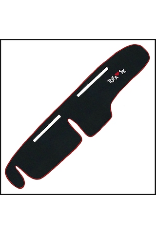 Tofaş Şahin Doğan Kartal Nakışlı Oto Halı Paspas Seti & Alçak Torpido Kaplama Halısı & Sehpa Örtüsü Siyah