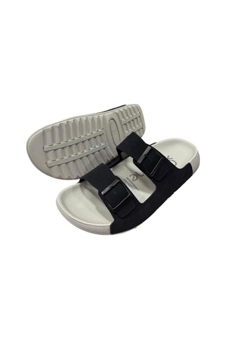 United Colors Of Benetton Çift Bantlı Anatomik Erkek Terlik Siyah