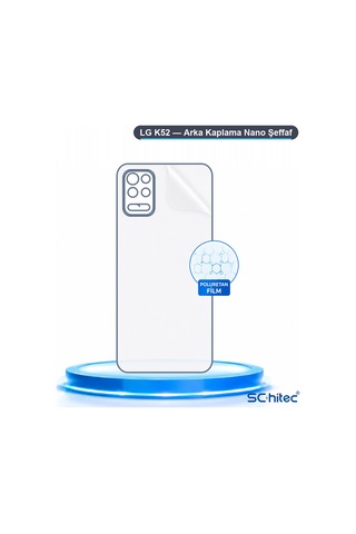Schitec Lg K52 Uyumlu Arka Yüzey Hidrojel Koruyucu Film 44107599