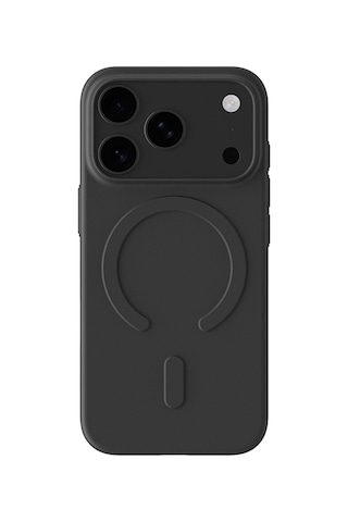 Apple iPhone 18 Pro Max Uyumlu Kılıf M-safe Şarj Özellikli Amazingthing Minimal Air Serisi Kapak Siyah