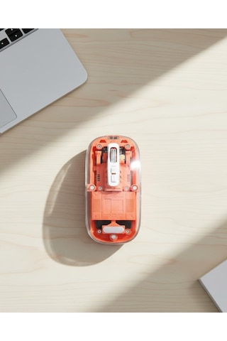 Bluetooth Ve Usb Destekli Kablosuz Şeffaf Mouse Sessiz Kullanım Diğer