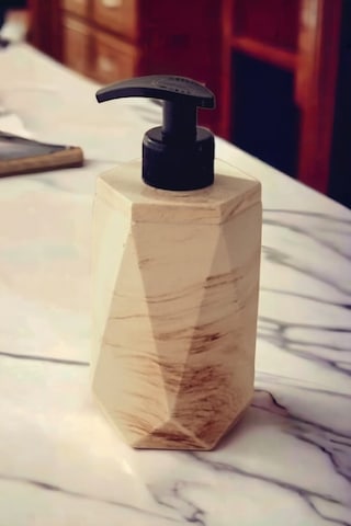 Marble Bej Serisi Beton Sıvı Sabunluk Gri