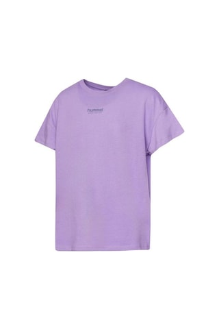 Hummel Peter Oversize Erkek Çocuk Mor Yuvarlak Yaka Tişört Mor