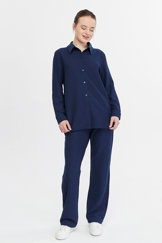 Bella Dossi Waffle Kumaş Kadın Takım Indigo İndigo