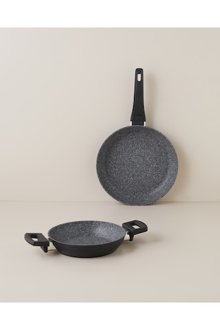 Valencia Premium 2 Parça Tava-sahan Seti 20-26 Cm Siyah