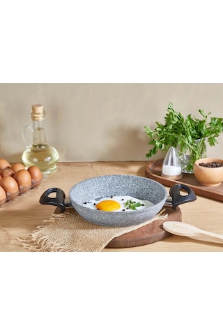 Falez Granit Tava 28 Cm Ve 24 Cm Sahan Seti Granit