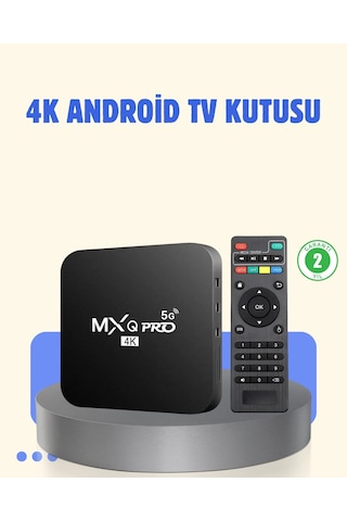 4k Android Tv Box 2gb Ram 16gb Rom, Hızlı Wi-fi Bağlantılı Akıllı Medya Kutusu