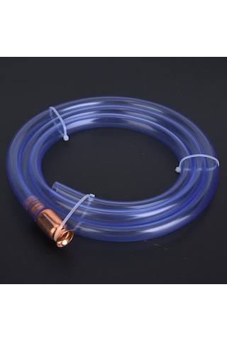 Geeroyoo 6ft Transparan Pvc Anti-statik Sifon Borusu, Yakıt-su Transferi İçin Otomatik Bağlanabilir, 1/2 İnç Çaplı, Hızlı Ve Güvenli Kullanım