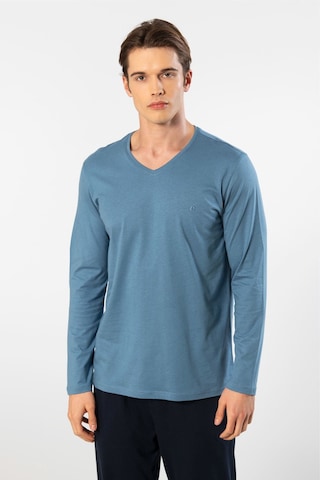 Cacharel Erkek Uzun Kollu Modal Pijama Takımı 2237/indigo İndigo
