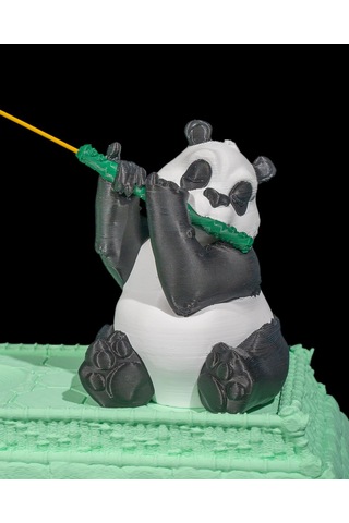 Flütçü Panda Tütsülük 30x13x9 Cm