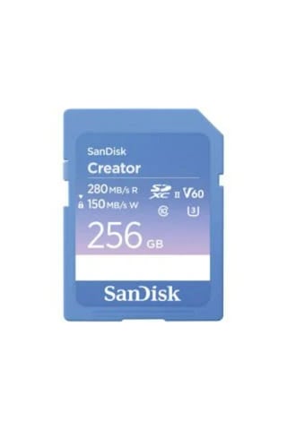 SanDisk Creator SDSDXEP-256G-GNCIS 256 GB UHS-II SDXC UHD V60 Hafıza Kartı
