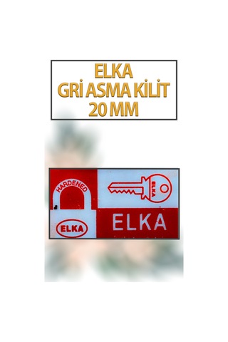 Gri Asma Kilit 20 Mm 3 Anahtarlı