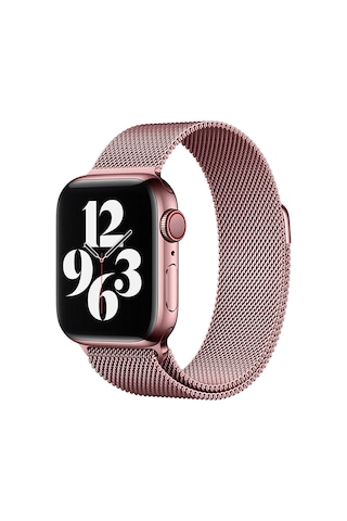 Apple Uyumlu  Watch  9/8/7/6/se Milanese Metal Hasır Kordon 42/44/45 MM