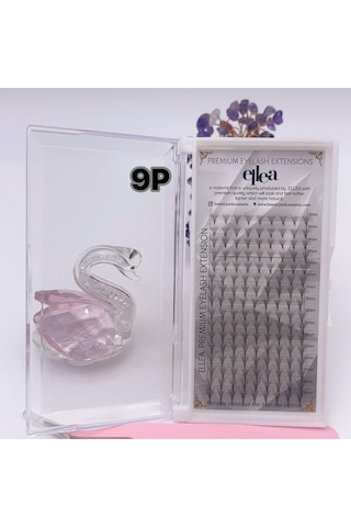 Ellea 9d Çek-bırak Hazır Volüm İpek Kirpik 0.7 D Kıvırım 8-15 Mm