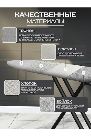 Domıcona Lastikli Isıya Dayanıklı Ütü Masası Kılıfı 277563590 Beyaz