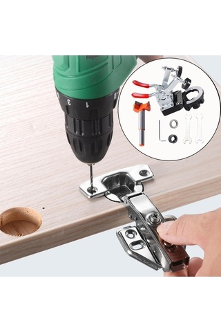Danrimaoyi Ev Marangoz Için Menteşe Deliği Bulucu Jig 35mm Açık