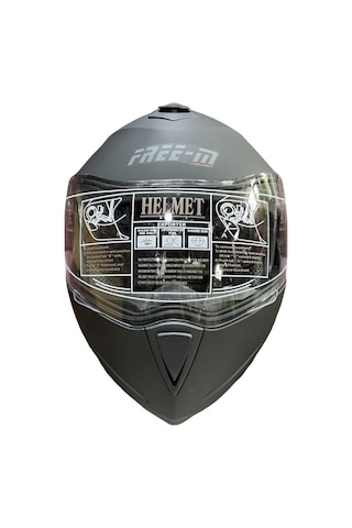 Free-M FR-961 Çene Açılır Kask Mat Siyah