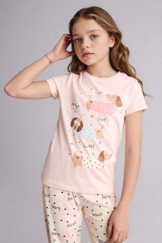 Defacto Regular Fıt 2li Açık Pembe Pijama Takımı Kız Çocuk H0150a826sppn114 Pembe-pn114