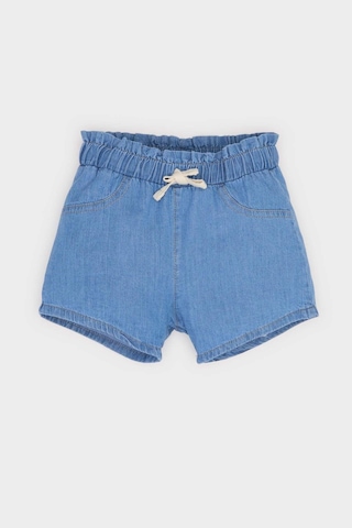 DeFacto Kız Bebek Beli Lastikli Jean Şort E5245A525SMBE394 Mavi