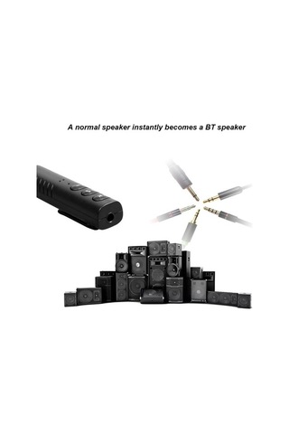 Supermarket1 Bluetooth 4.2 Araba Müzik Alıcısı - Kablosuz 3.5mm Ses Adaptörü - Yenilikçi Tasarım