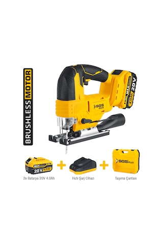 Akülü Dekupaj Testere / 20 Volt / 4 Ah / Kömürsüz