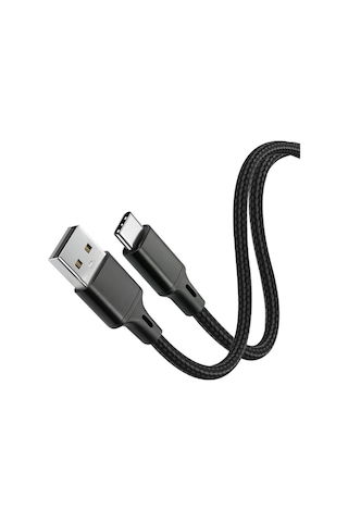 Vcom Cu252 Type-c To Usb 3m 15w 5v-3a Örgülü Şarj Kablosu Kdo