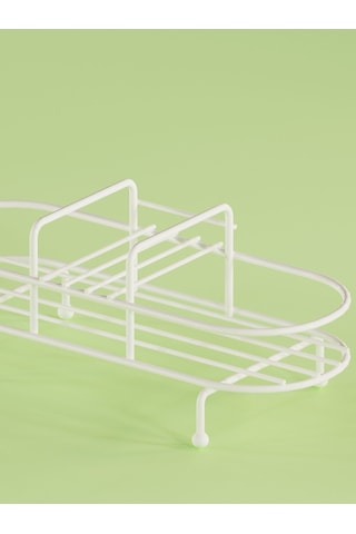 Suntel Metal Standlı Sıvı Sabunluk Sıvı Sabun Aparatları Hariç Beyaz