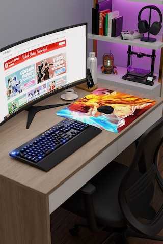 Fairy Tail Anime V3 - 48x40 Xl Gaming Kauçuk Kaymaz Taban Mouse Pad Fare Altlığı