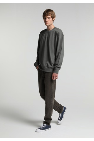 Colin's Colins Relaxed Fit Yuvarlak Yaka Düz Erkek Yeşil Sweatshirt Cl1082257 Q1.v2 Sag Sage