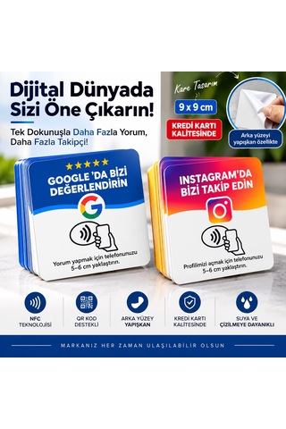 Nfc Yorum Kartı 9x 9 Cm