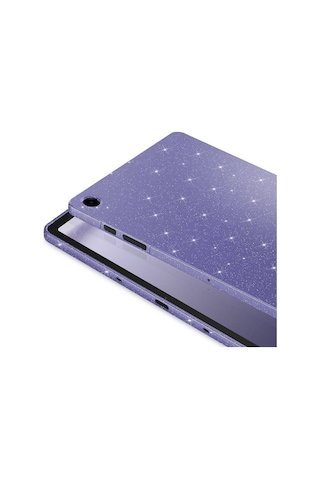 Galaxy Tab A9 Plus Simli Parlak Görünümlü Uyumlu Zore Tablet Koton Kılıf-siyah Tablet Kılıfı