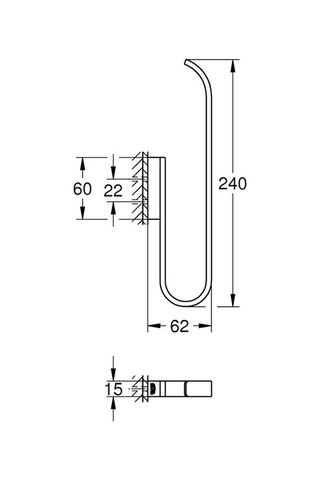 Grohe Selection Yedek Tuvalet Kağıdı Tutacağı Çift Rulo İçin - 41067000