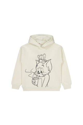 Tom And Jerry 10-13 Yaş Sweatshirt Ekru