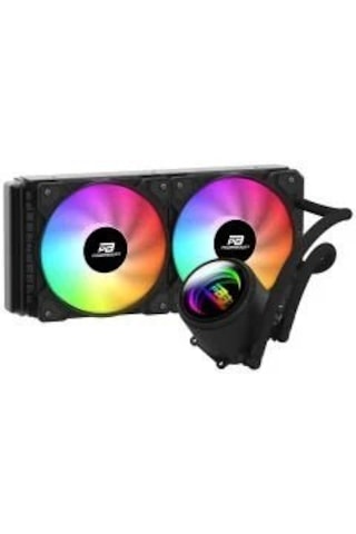 Powerboost Cırcle 240b R.bow Fan Lga1700/am5 Uyumlu 240mm Cpu Sıvı Soğutma Siyah 240 MM