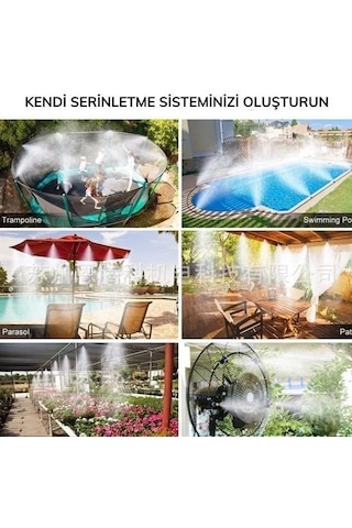10 Metre Kendin Yap Balkon Veranda Çardak Kamelya Sulama Serinletme Ve Nemlendirme Sistemi Bayi Depom