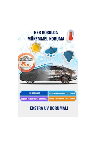 Siyah, Datsun Mı-do, Araba Brandası, Oto Örtüsü, Araba Çadırı Siyah