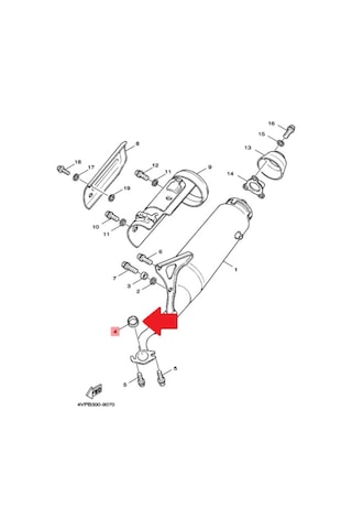 Yamaha Bws 100 Or. Egzoz Contası 3Nt-E4613-01