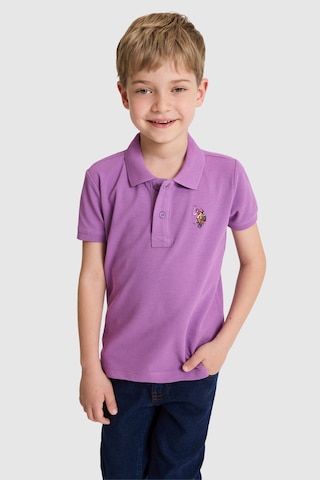 U.s. Polo Assn. Erkek Çocuk Menekşe Tişört Basic 50325608-vr037 Menekse