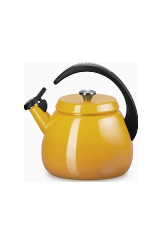 Le Creuset Su Isıtıcısı Çanı 2,1 L, Emaye Karbon Çelik, Şık Ve Dayanıklı Su Isıtıcılar Sarı 4
