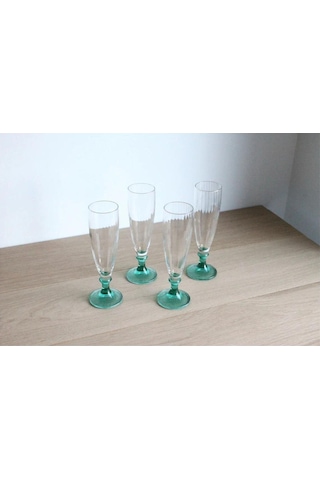 Bormıolı Rocco Cam Kadeh,şarap,şampanya Bardak Seti 6 Adet Italyan Tasarım 4,5x4,5x17cm