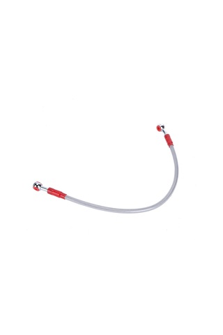 Yaozixa Motosiklet Fren Hortumu 45cm Gri - Dayanıklı Çelik Örgü, Alüminyum Konnektör, Evrensel Uyum, Kolay Kurulum