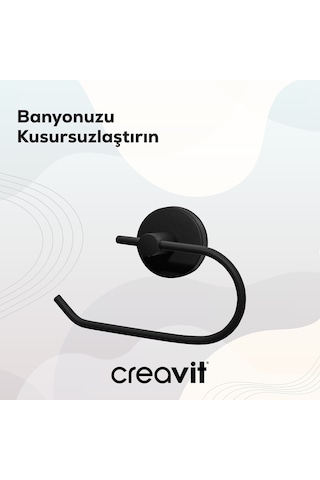 Creavit DR27004S Drop Kağıt Havluluk - Siyah