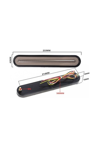 Ebitda 12-30v 100 Led Su Geçirmez 3 Ü 1 Arada Kamyon Fren Sinyal Lambası, Optik