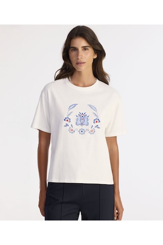 Yargıcı Regular Bisiklet Yaka Kısa Kol T-shirt 25kkts9013x 002 Beyaz